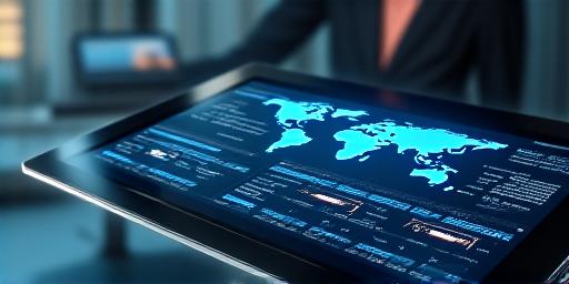 Modern logistics digital tracking interface and dashboard